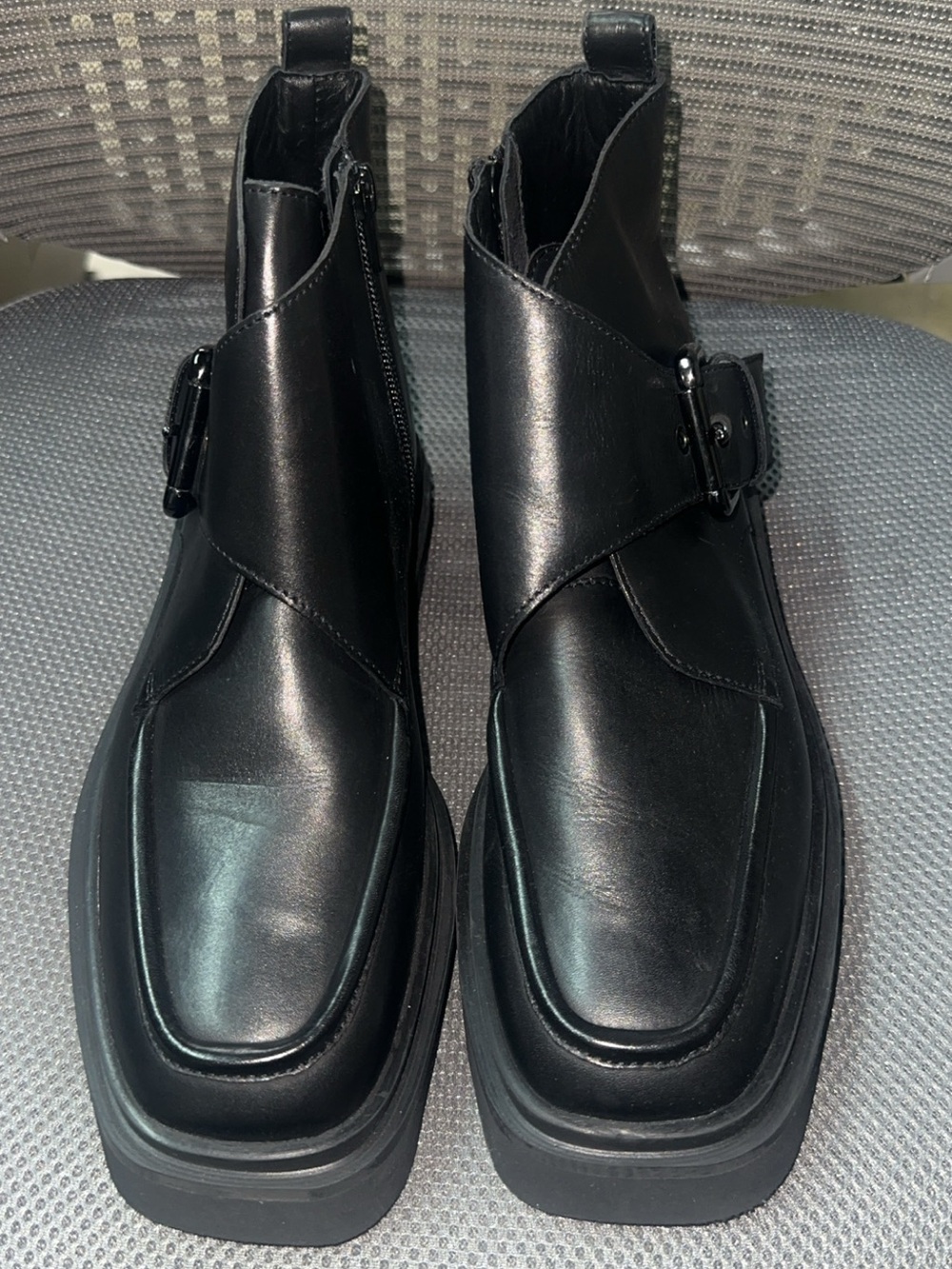 Pilcro Black Leather Ankle Boots